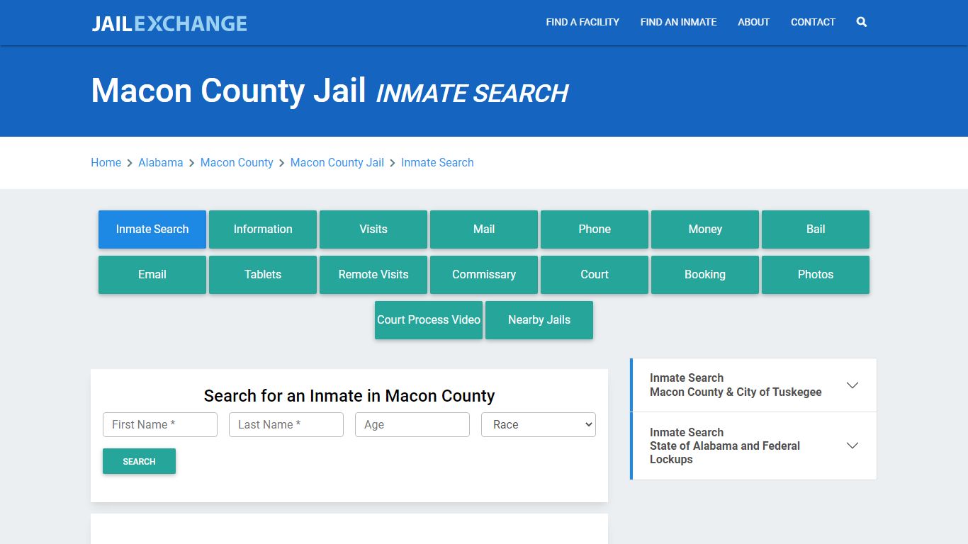 Macon County Jail, AL Inmate Search: Roster & Mugshots